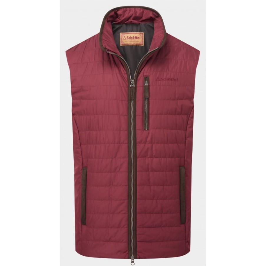 Men'S Schoffel | Brora Gilet 22956 - Bordeaux