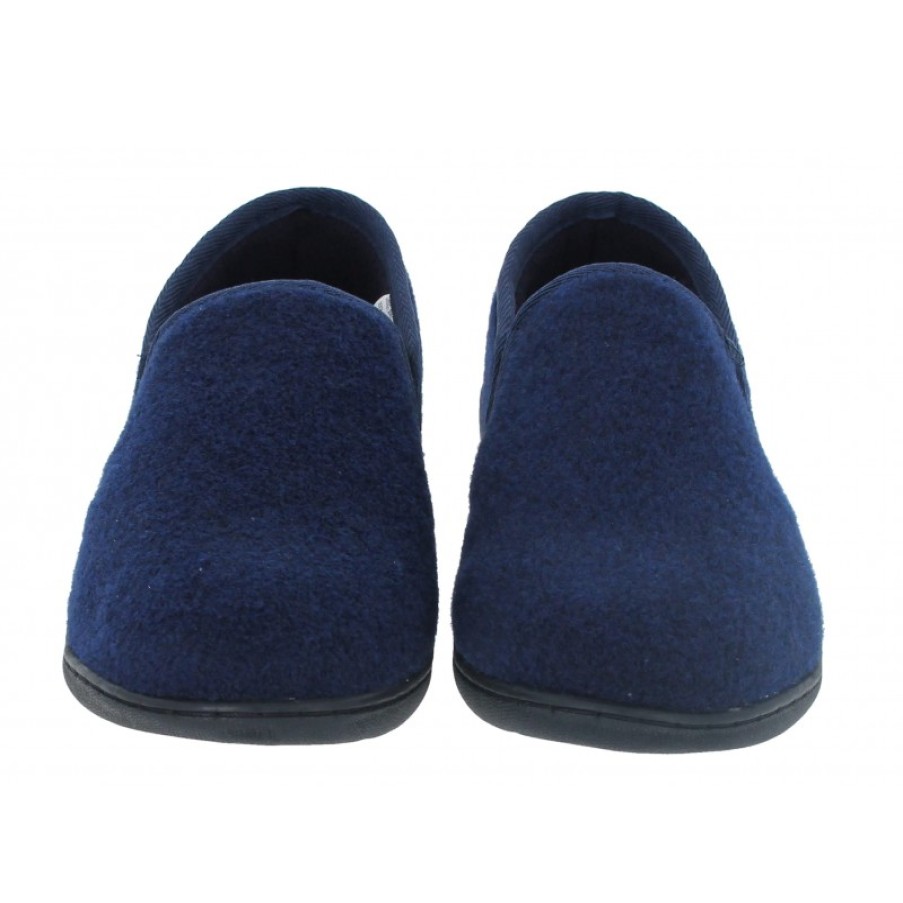 Men'S Clarks | King Ease Slippers - Navy