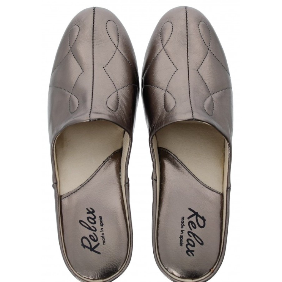 Women'S Gabor | Relax 7312 Slippers - Pewter Leather