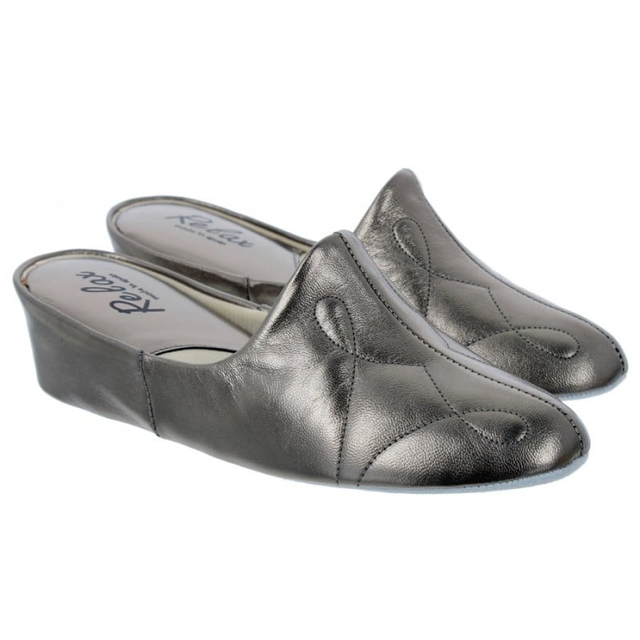 Women'S Gabor | Relax 7312 Slippers - Pewter Leather