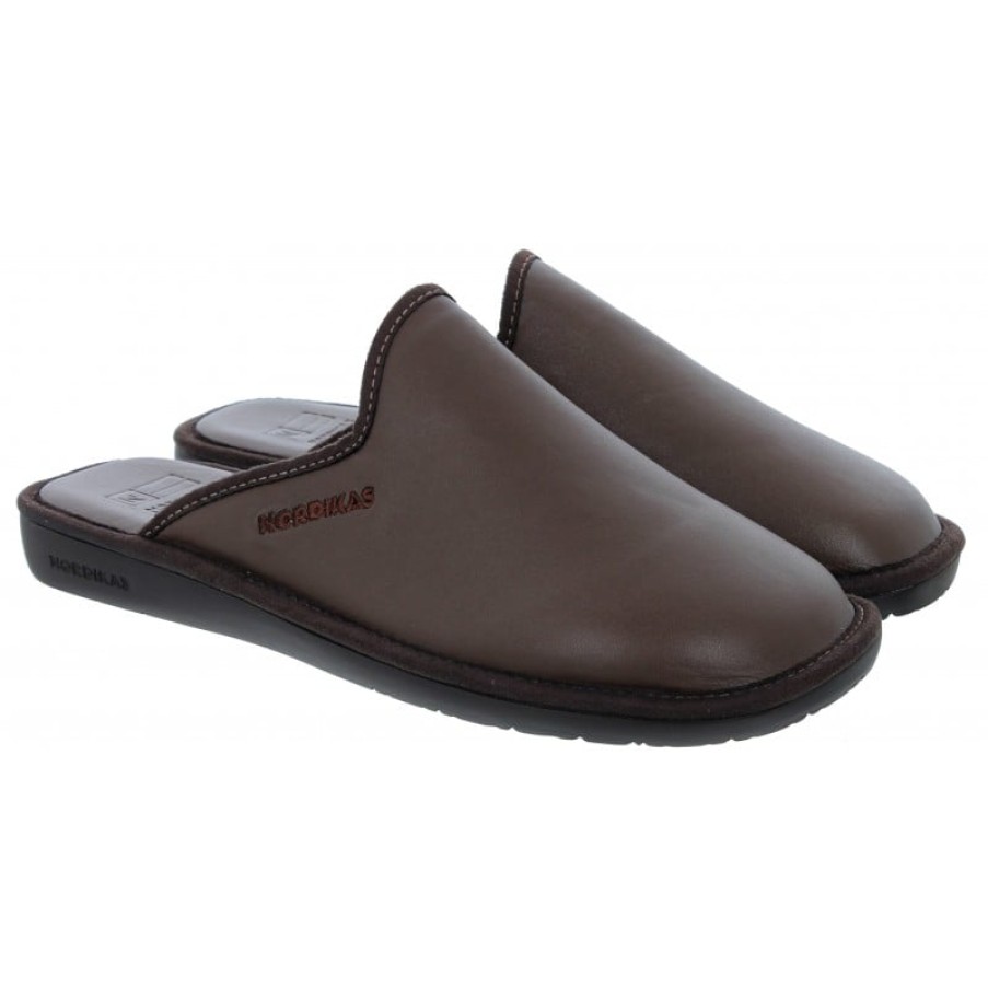 Men'S Nordikas | Norwood Iii 131 Slippers - Marron Leather