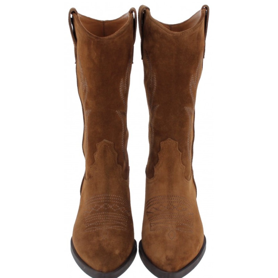 Women'S Alpe | 2084 Cowboy Boots - Tan Suede