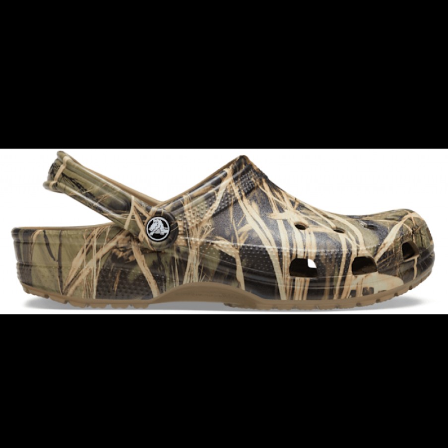 Men'S Crocs | Classic Realtree Clog 12132 - Khaki