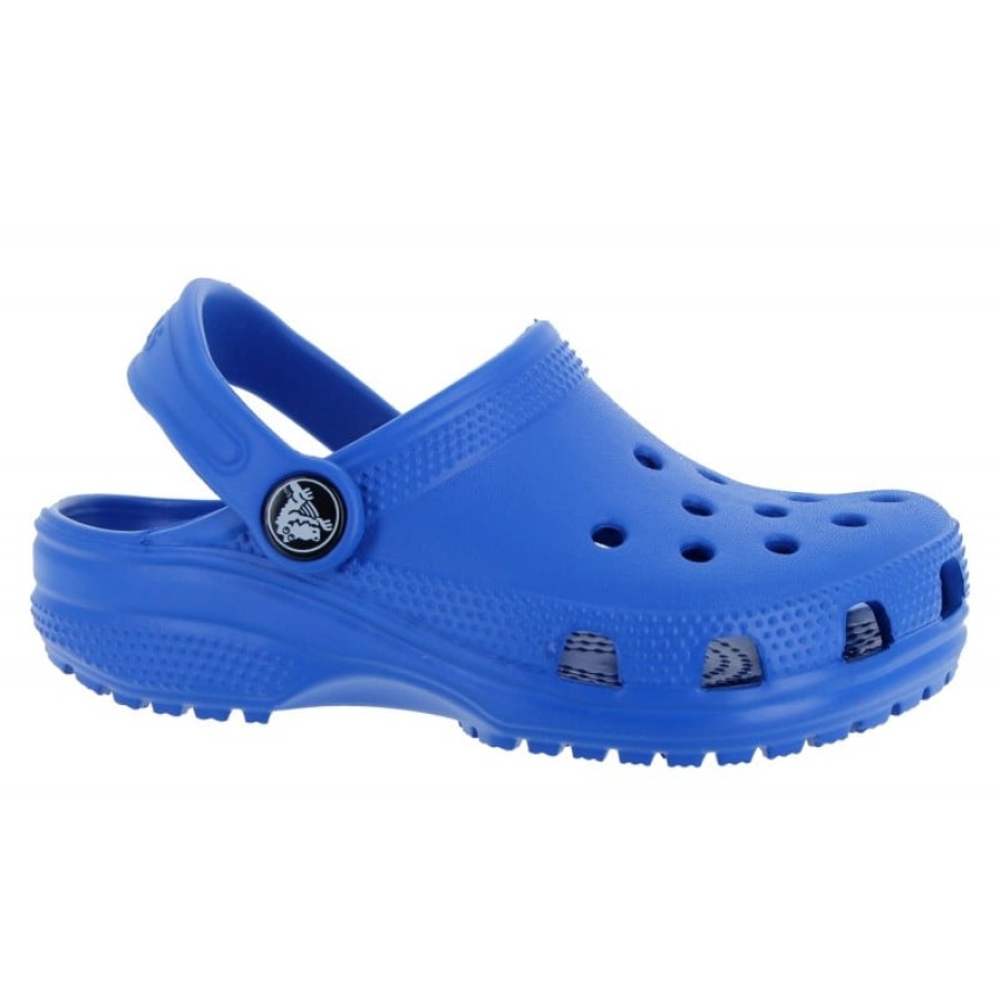 Children'S Crocs Girls Sandals | Classic Clog Kids 206991 - Blue Bolt