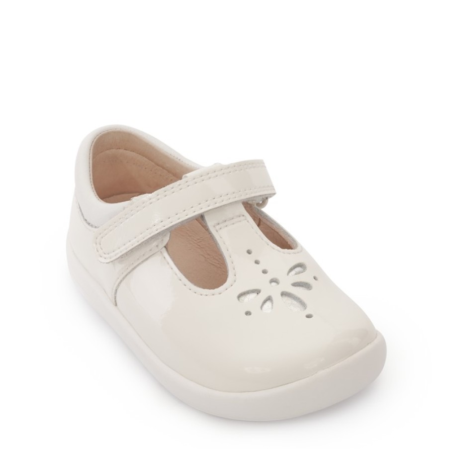 Children'S Start-Rite Girls Shoes | Puzzle Shoes - White Patent Leather