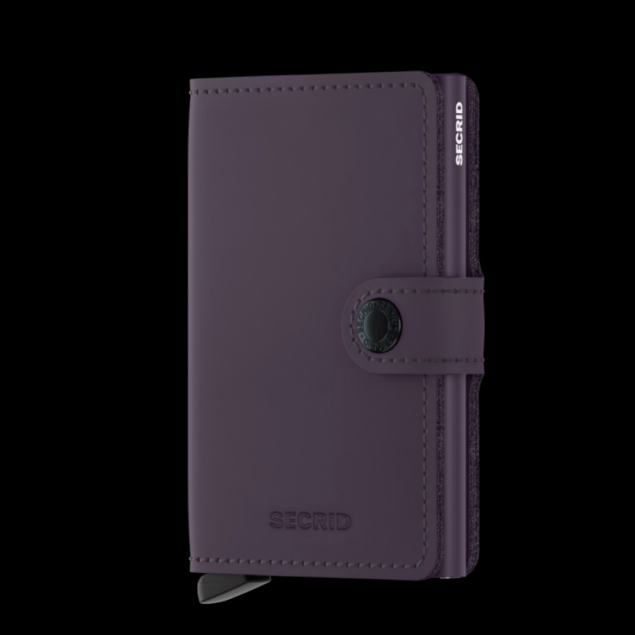 Women'S Secrid | Mini Wallet Matte Dark Purple