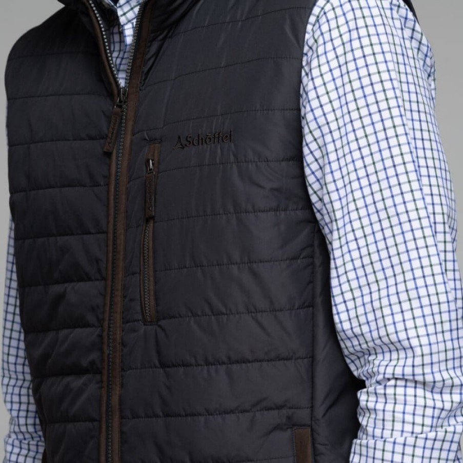 Men'S Schoffel | Brora Gilet 22956 - Charcoal