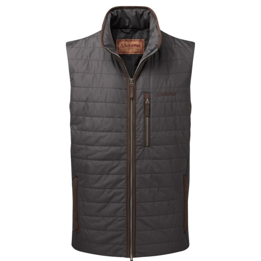 Men'S Schoffel | Brora Gilet 22956 - Charcoal