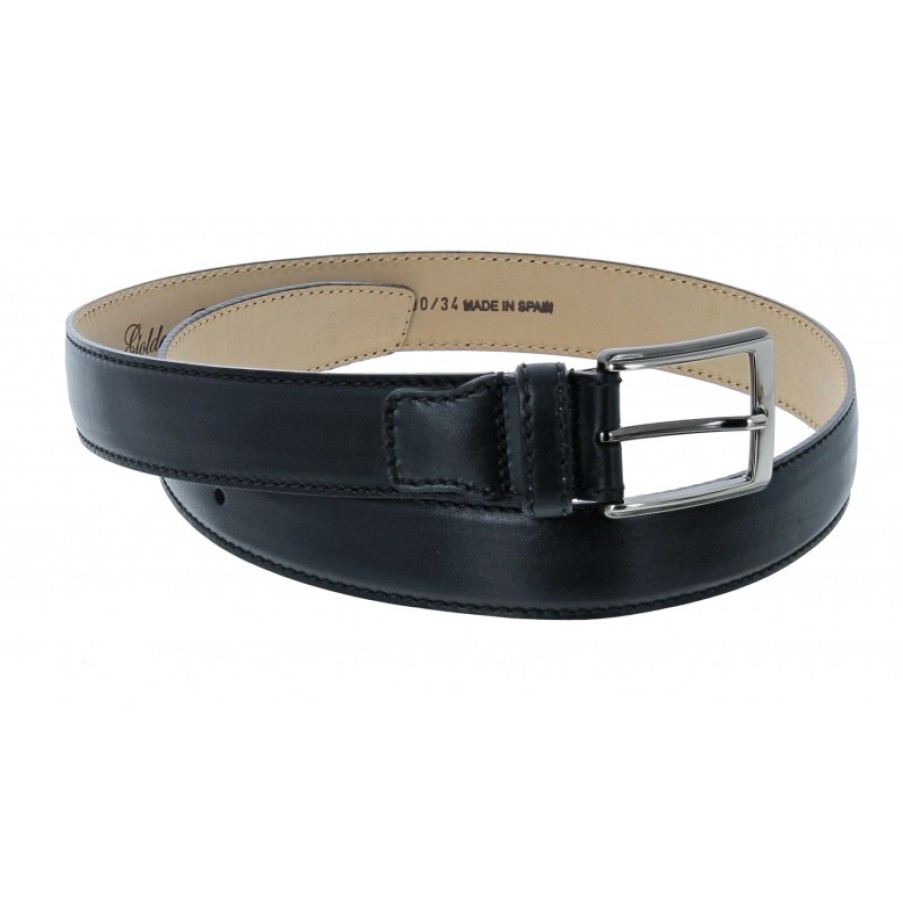 Men'S The Golden Boot | Golden Boot 10876 Belt - Black Leather