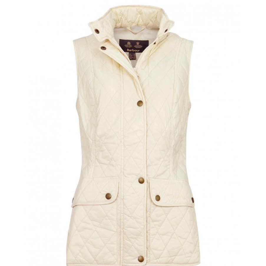 Women'S Barbour | Otterburn Gilet Lgi0003 - Cream Textile