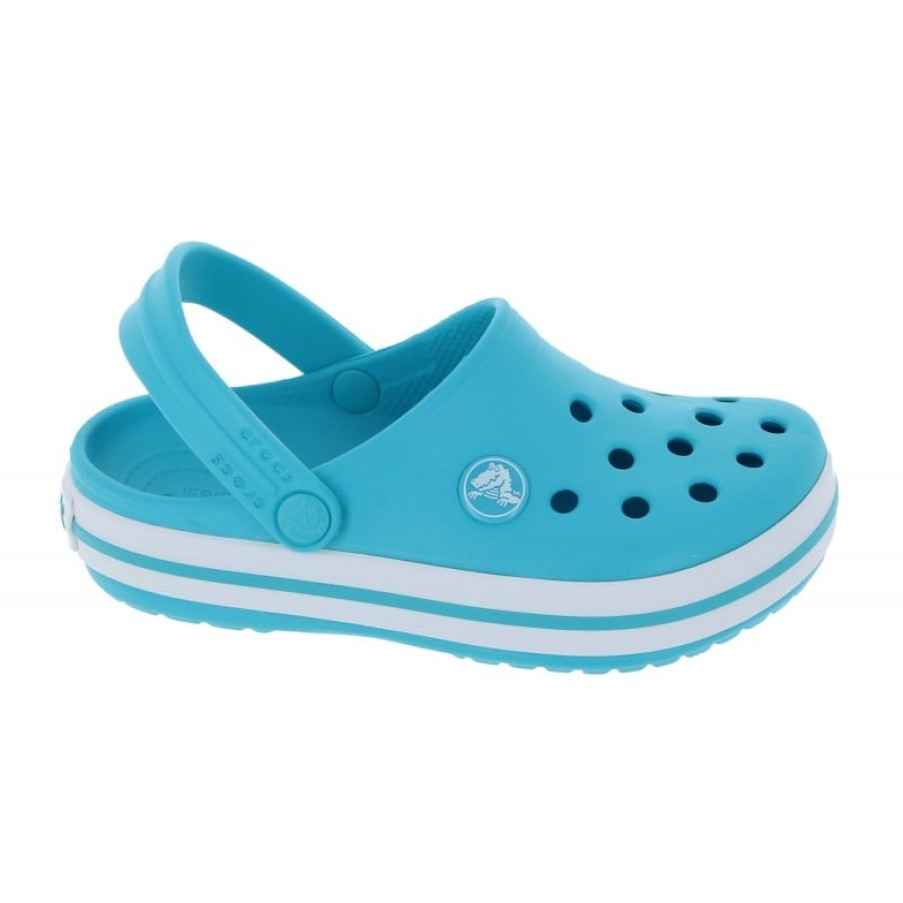 Children'S Crocs Boys Sandals | Kids Crocband Clogs 204537 - Digital Aqua