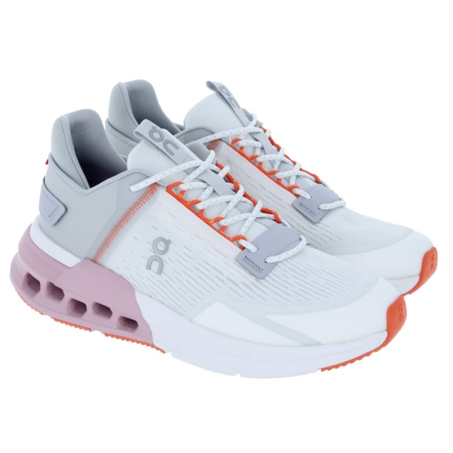 Women'S On Running | Cloudnova Flux Ladies Trainers - Undyed-White / Zephyr