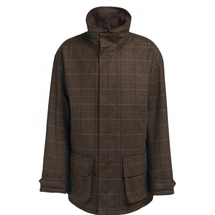 Men'S Barbour | Beaconsfield Wool Jacket Mwo0278 - Burnhill Brown Check