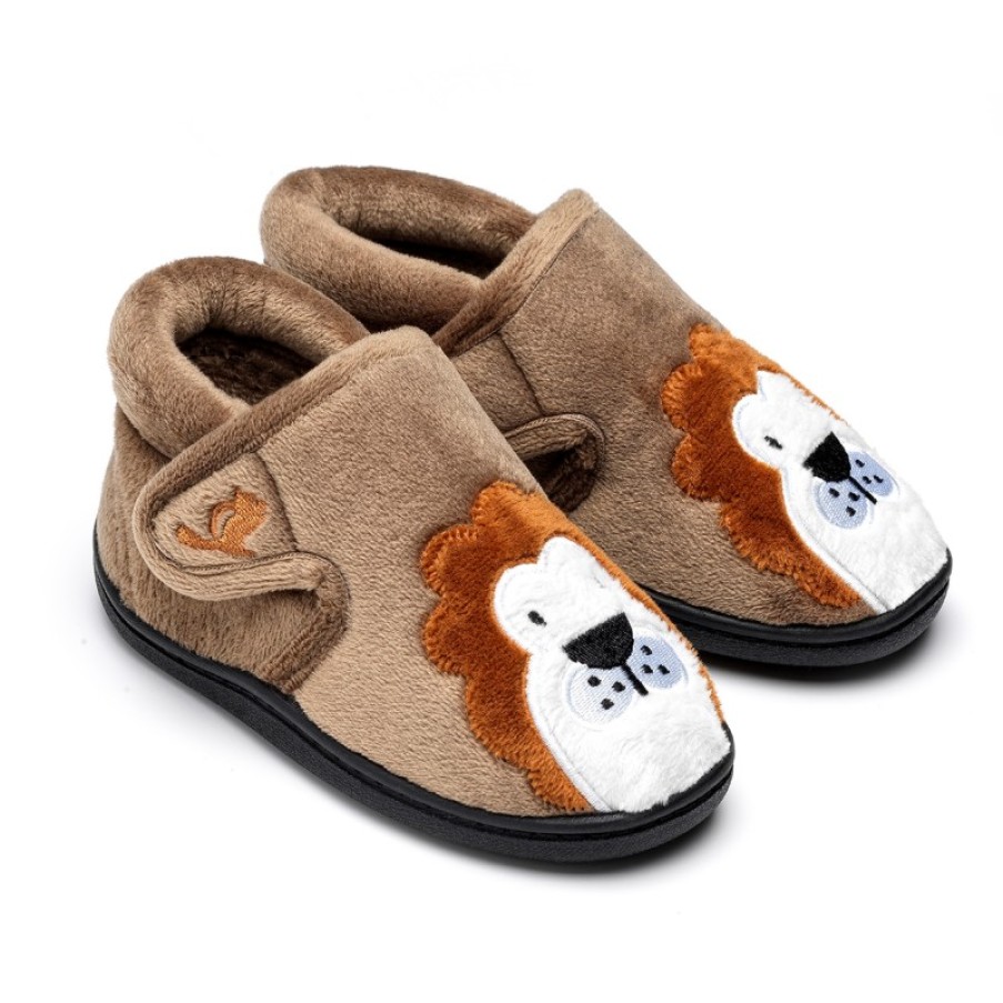 Children'S Chipmunks Girls Slippers | Lionel Memory Foam Slippers - Brown