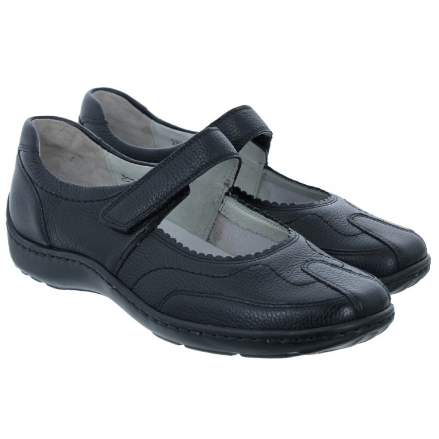 Women'S Waldlaufer | Henni 496302 Shoes - Black Leather