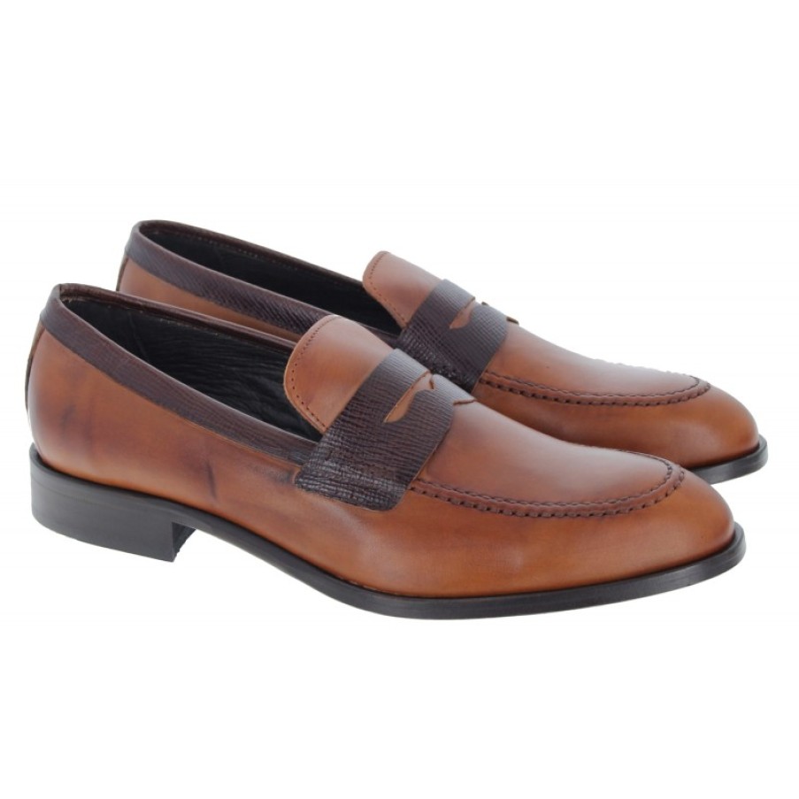 Men'S The Golden Boot | Golden Boot Marco 4520 Loafers - Cuero Leather