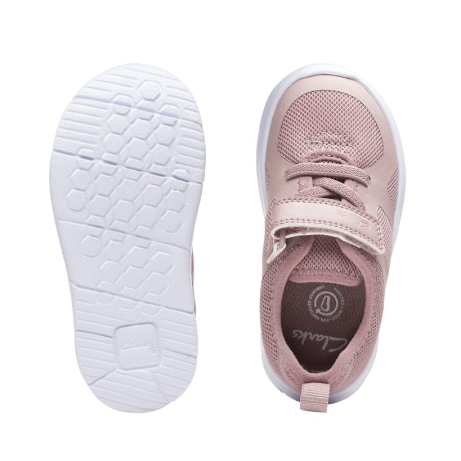 Children'S Clarks Girls Trainers | Ath Flux Toddler Trainers - Pink