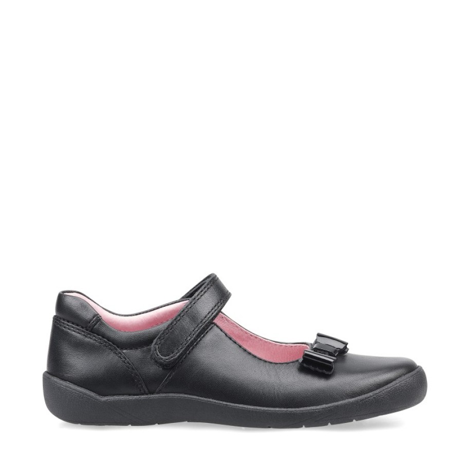 Children'S Start-Rite Girls School Shoes | Giggle School Shoes - Black Leather