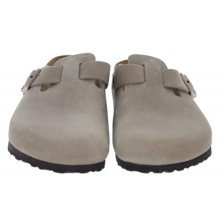 Men'S Birkenstock | Boston 960811 Clogs - Tobacco Brown Oiled Leather