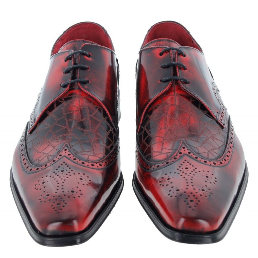 Men'S Jeffery West | K804 Shoes - Red Leather