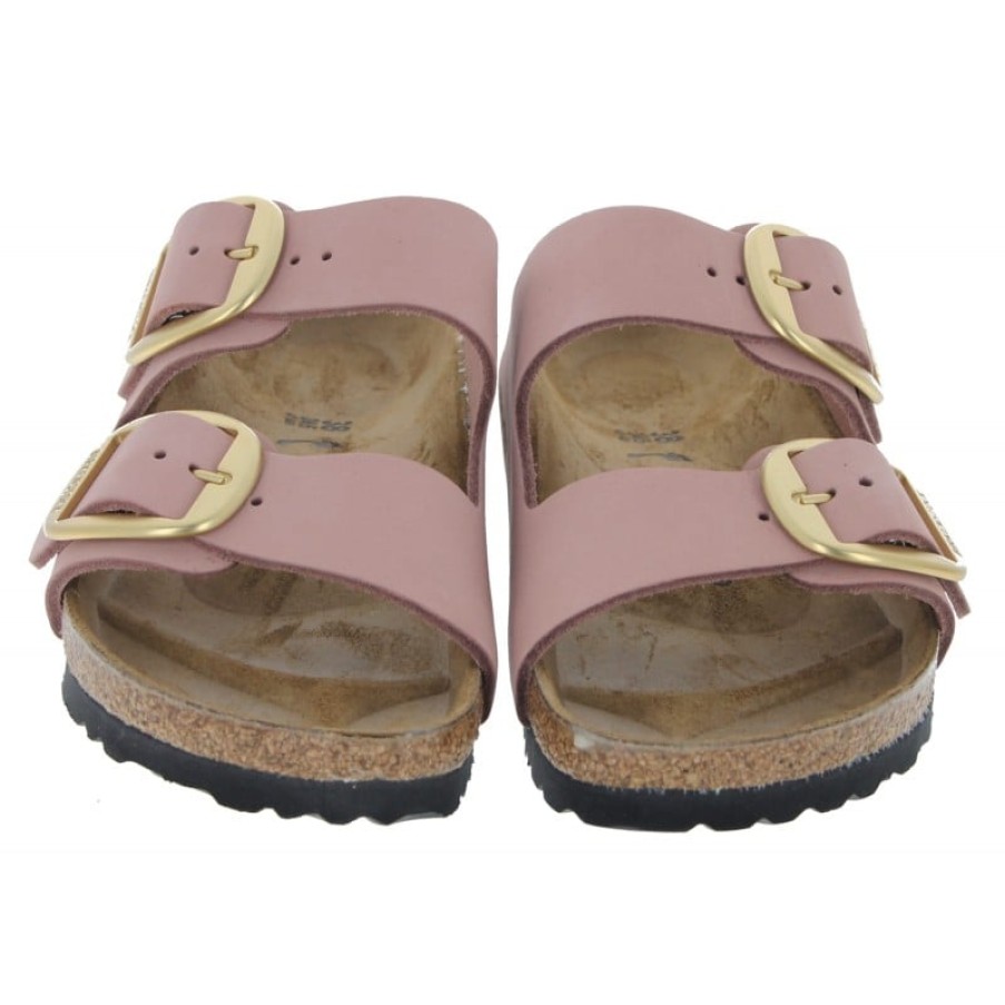 Women'S Birkenstock | Arizona Big Buckle 1024074 Sandals - Old Rose Nubuck Leather