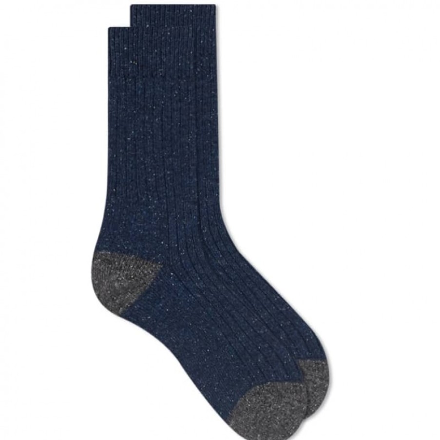 Men'S Barbour | Hougton Socks Mso0091 - Navy