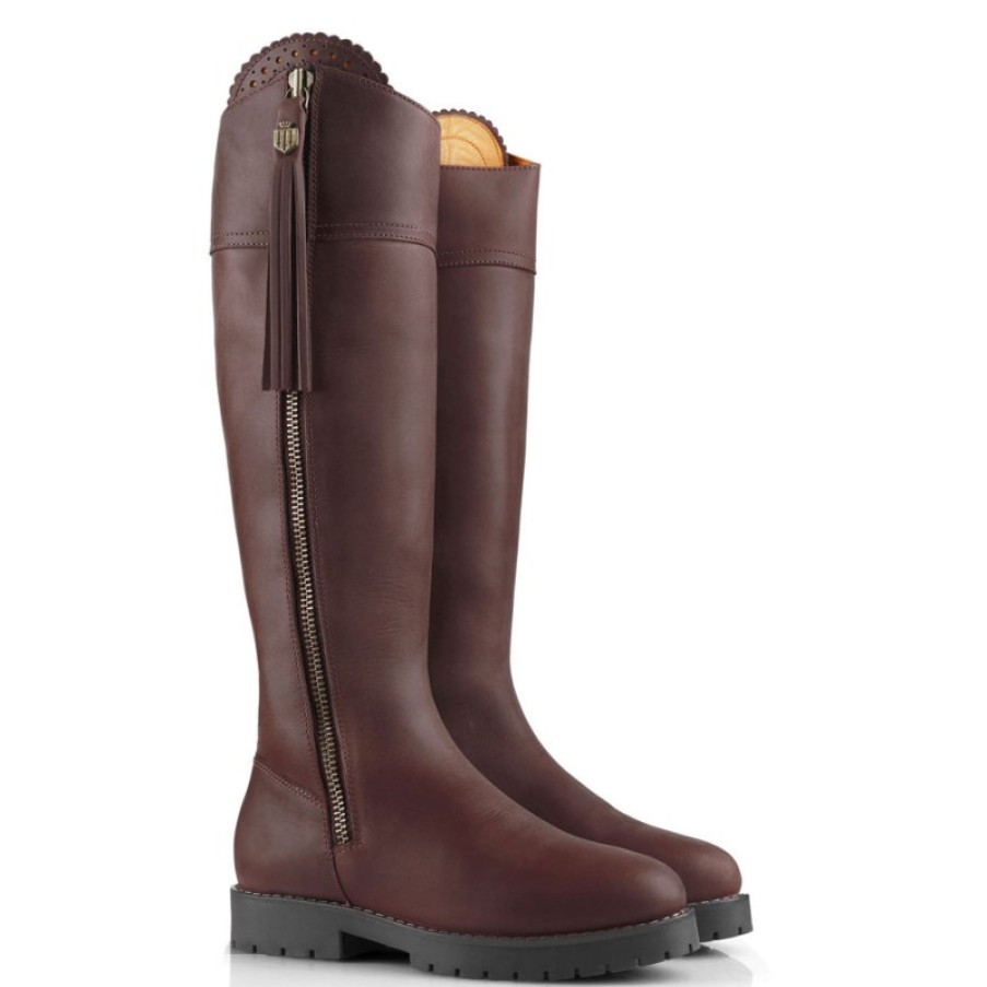 Women'S Fairfax and Favor | Fairfax & Favor Explorer Regular Fit Boots - Mahogany