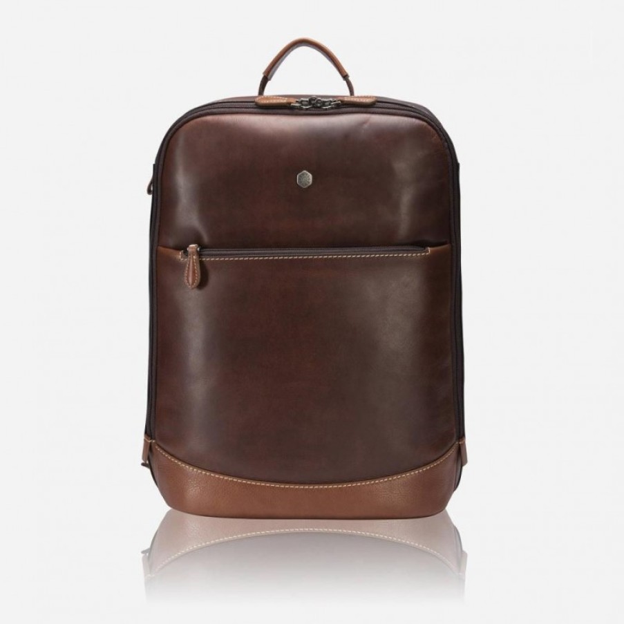 Men'S Jekyll & Hide | Jekyll & Hide Soho Single Compartment Backpack - Two Tone Leather