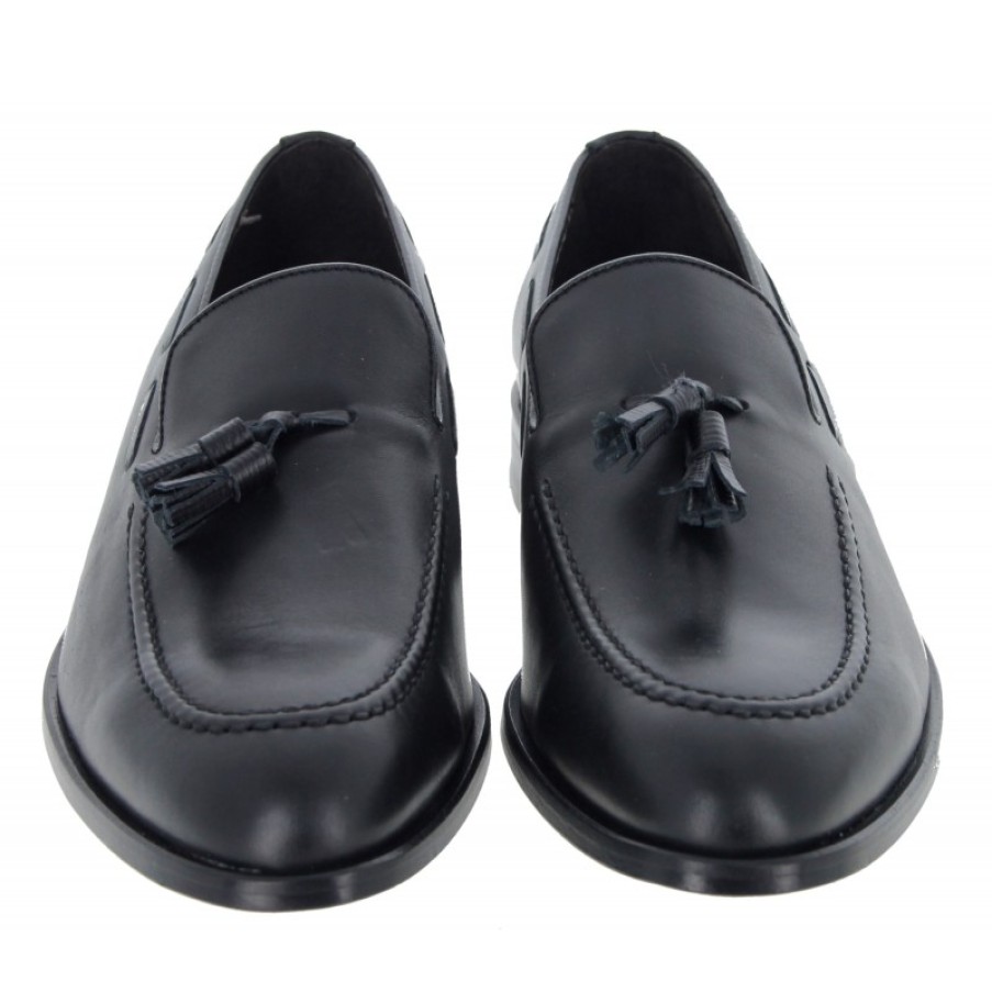 Men'S The Golden Boot | Golden Boot Massimo 4515 Loafers - Black Leather