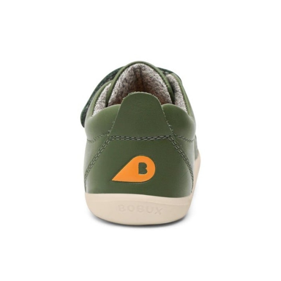 Children'S Bobux Boys Shoes | Step Up Grass Court 7289 Shoes - Forest Leather