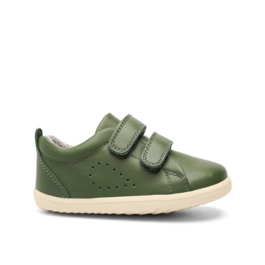 Children'S Bobux Boys Shoes | Step Up Grass Court 7289 Shoes - Forest Leather