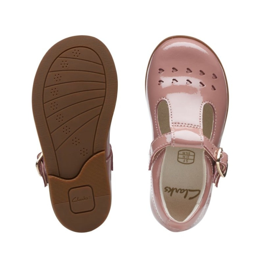 Children'S Clarks Girls First Shoes | Drew Play Toddler Shoes - Pink Patent