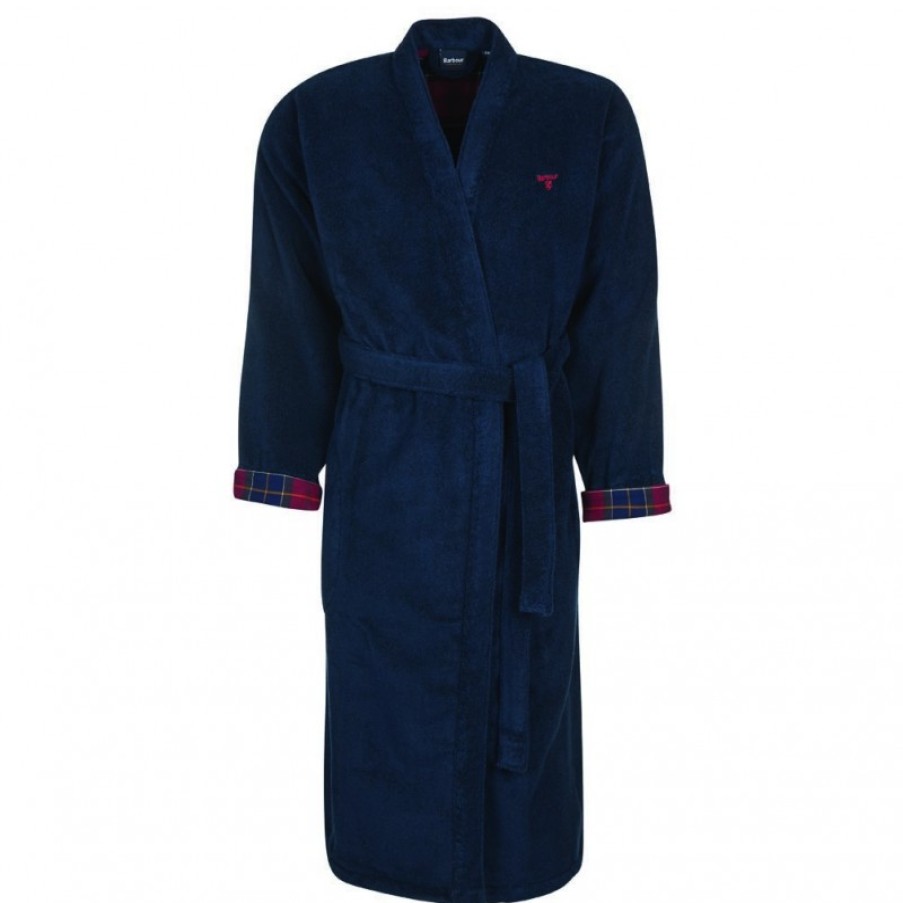 Men'S Barbour | Lachlan Dressing Gown Mnw0001 - Navy