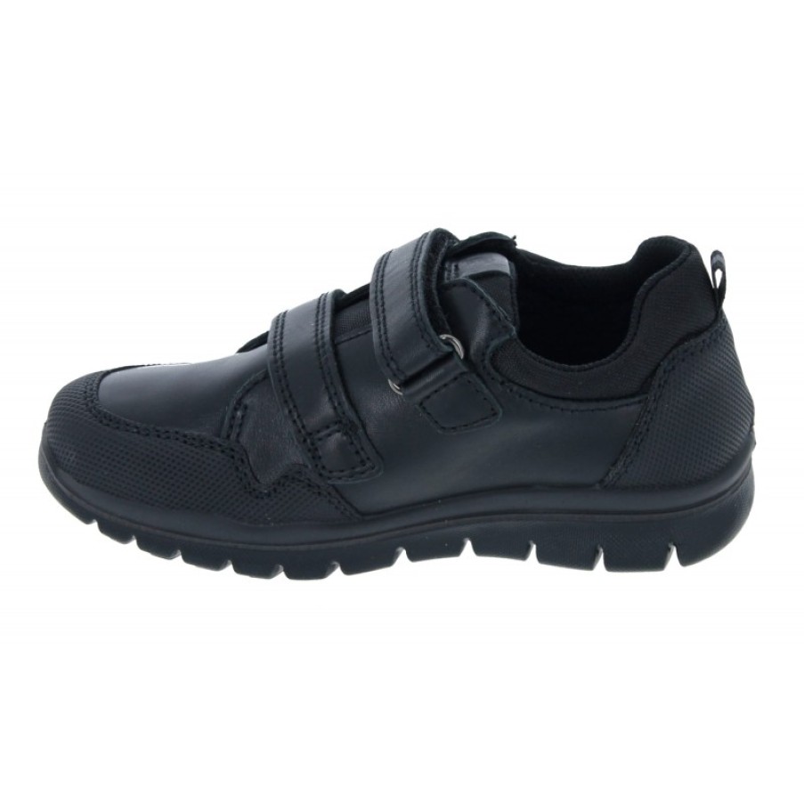 Children'S Primigi Boys School Shoes | 6395600 School Shoes - Black Leather