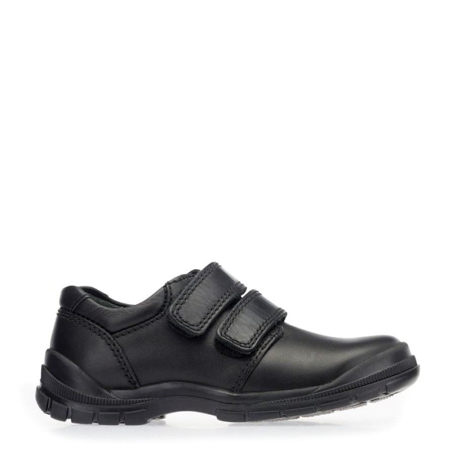 Children'S Start-Rite Boys School Shoes | Engineer School Shoes - Black Leather