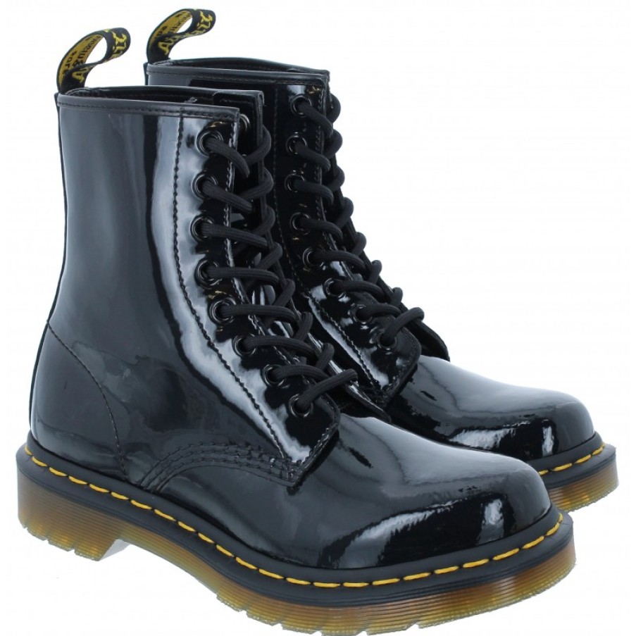 Women'S Dr. Martens | 1460 W Boots - Black Patent