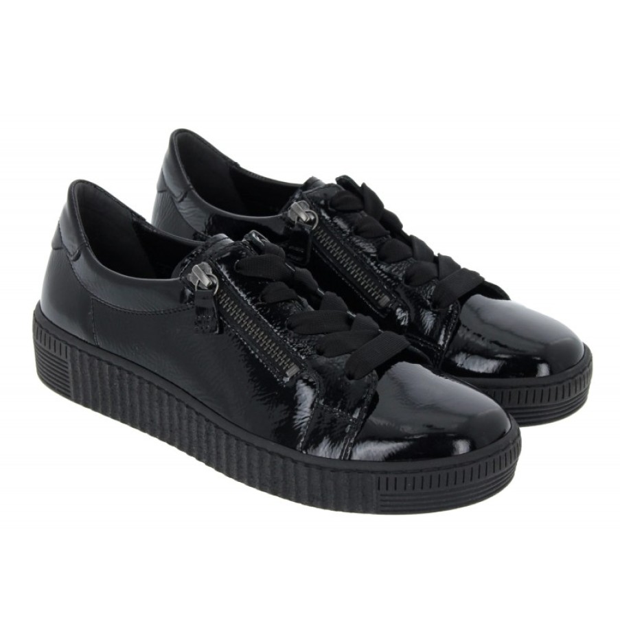 Women'S Gabor | Wisdom 43.334 Casual Shoes - Black Patent