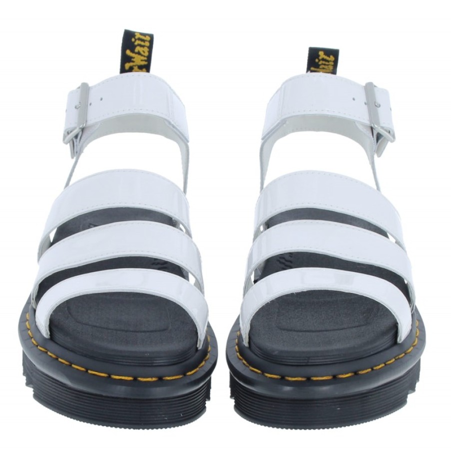 Women'S Dr. Martens | Blaire Sandals - White Patent