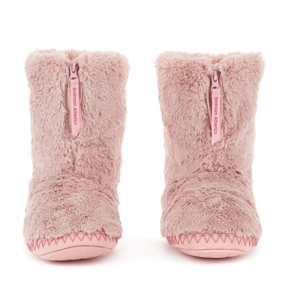 Women'S Bedroom Athletics | Marilyn Faux Fur Slipper Boots - Pink