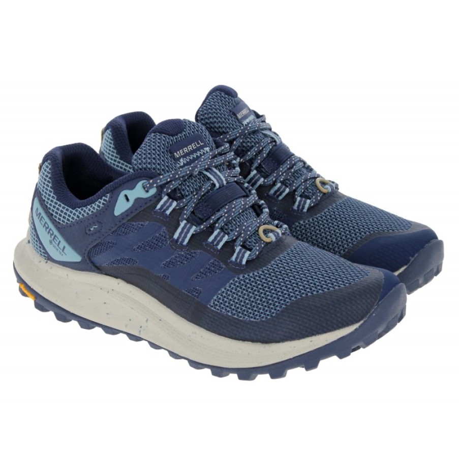 Women'S Merrell | Antora 3 Gtx J037342 Shoes - Sea Blue