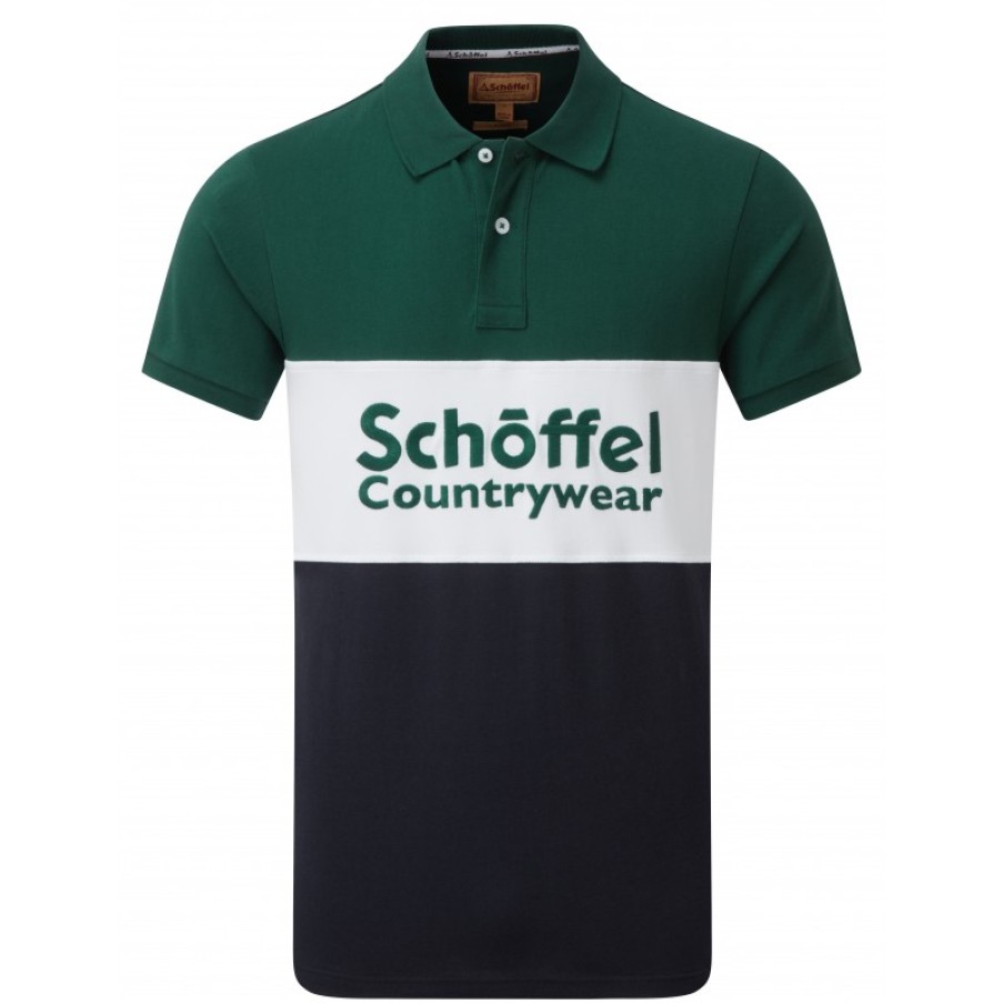 Men'S Schoffel | Exeter Heritage Polo Shirt 3100 - Navy