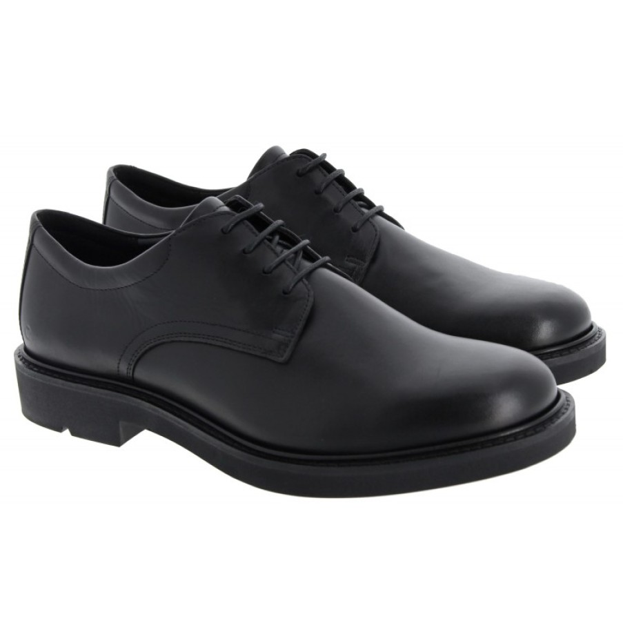 Men'S Ecco | Metropole London 525604 Shoes - Black Leather