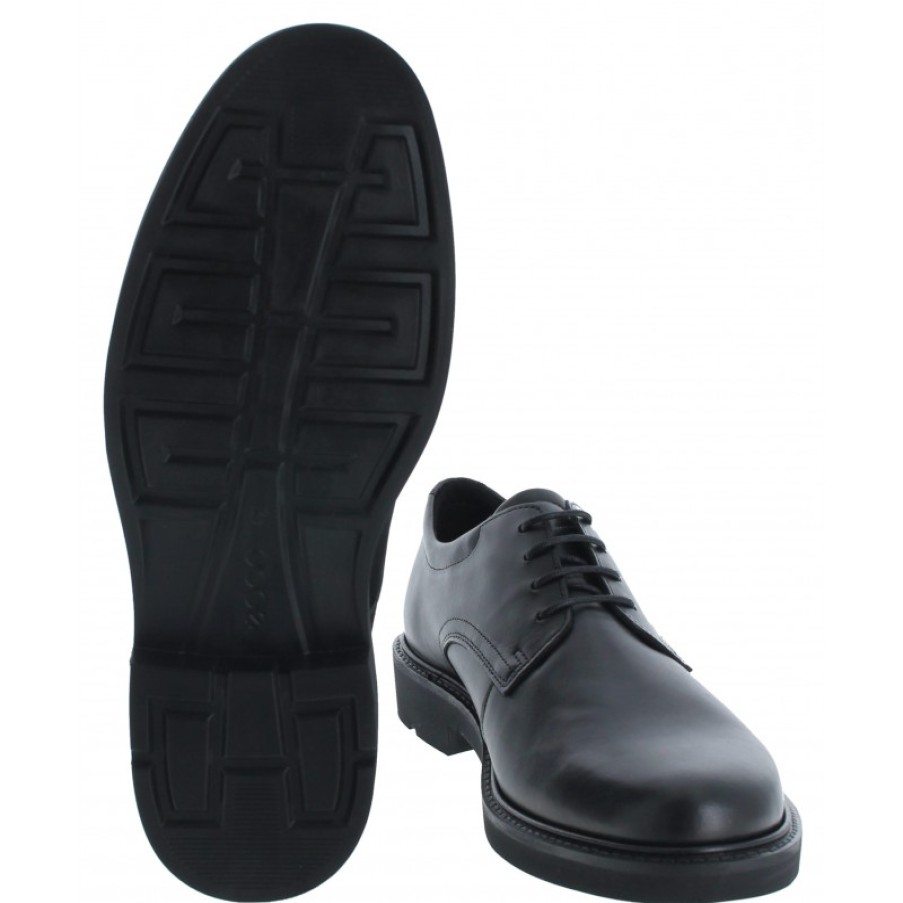 Men'S Ecco | Metropole London 525604 Shoes - Black Leather