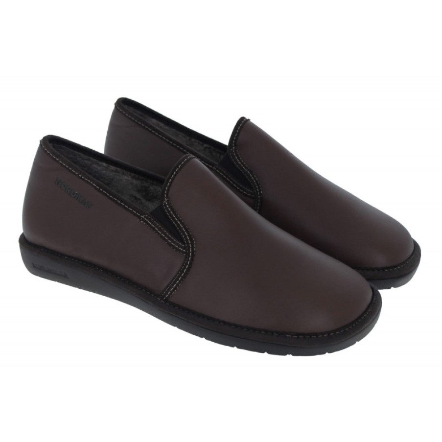 Men'S Nordikas | Noble 663 Slippers - Marron Leather