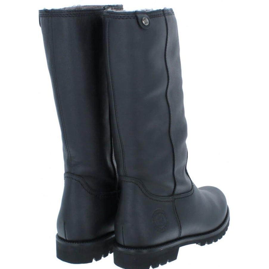 Women'S Panama Jack | Bambina Igloo Boots - Black Leather