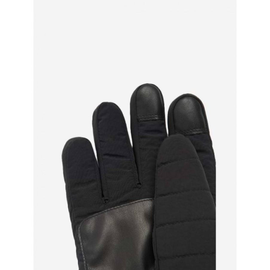 Men'S Barbour | Banff Quilted Gloves Mgl0110 - Black