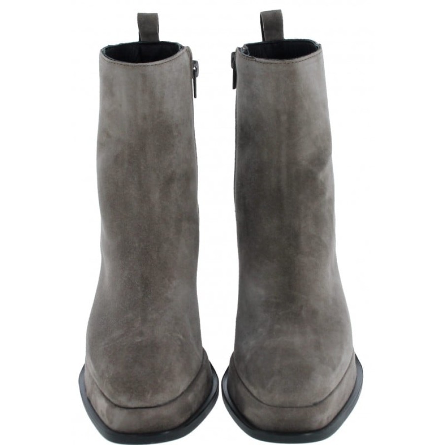 Women'S Alpe | 2749 Heeled Ankle Boots - Grey Suede