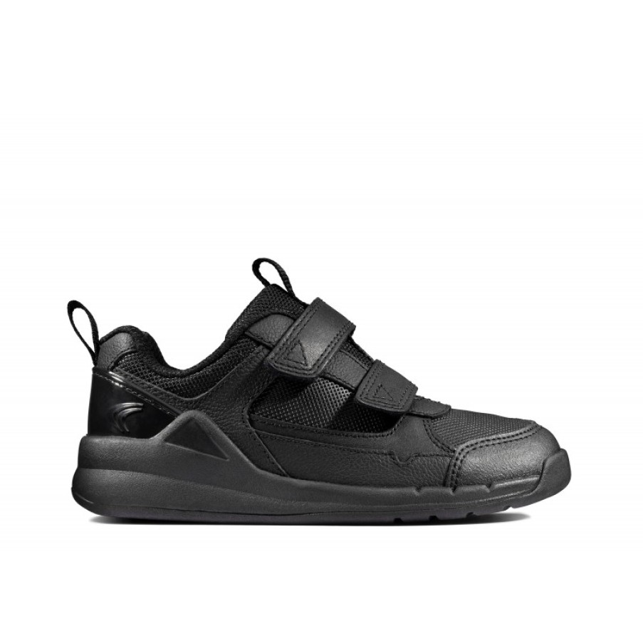 Children'S Clarks Boys Trainers | Orbit Sprint Kid Trainers - Black