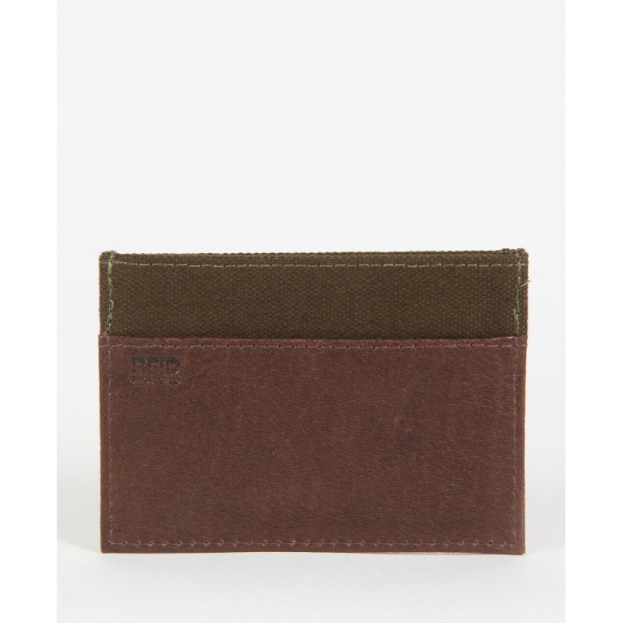 Men'S Barbour | Padbury Card Holder Mlg0050 - Dark Brown