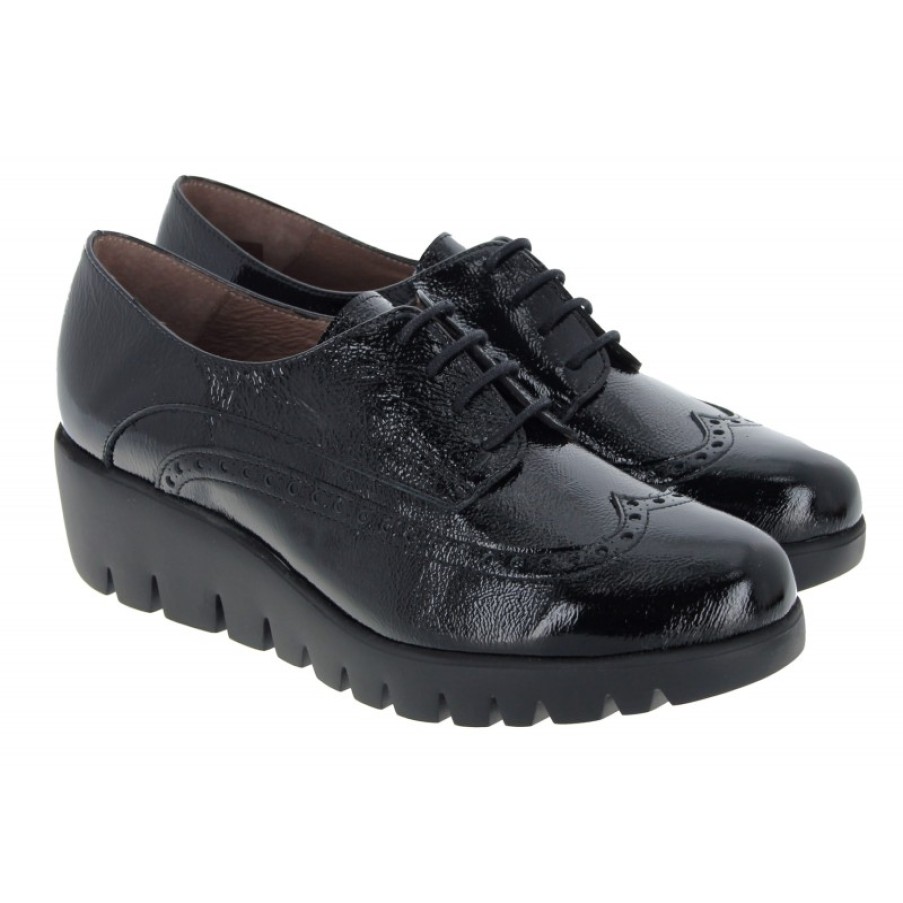 Women'S Wonders | C-3350 Lace- Up Shoes - Black Patent